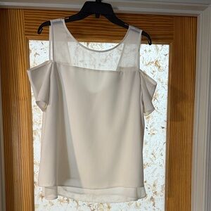 Cooper & Ella Off-Shoulder White Blouse